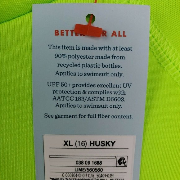 Boys Long Sleeve Rash Guard Swim Shirt - Picture 3 of 3